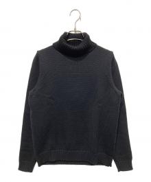 Zanone（ザノーネ）の古着「ウールタートルネックニット」｜ブラック