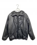 X-LARGEエクストララージ）の古着「キルティングロゴフーデッドパファージャケット」｜ブラック