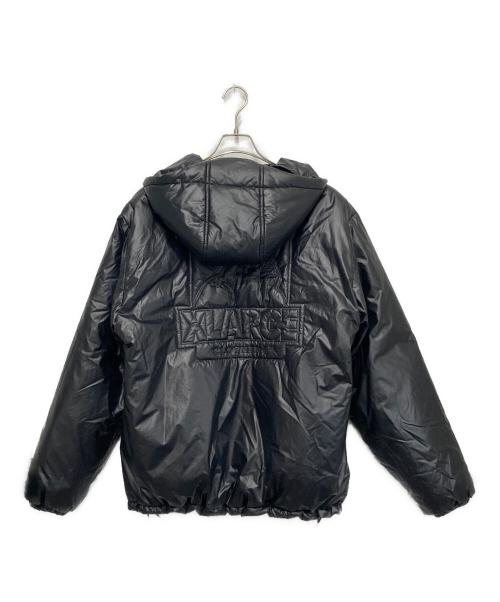 X-LARGE（エクストララージ）X-LARGE (エクストララージ) キルティングロゴフーデッドパファージャケット ブラック サイズ:Lの古着・服飾アイテム