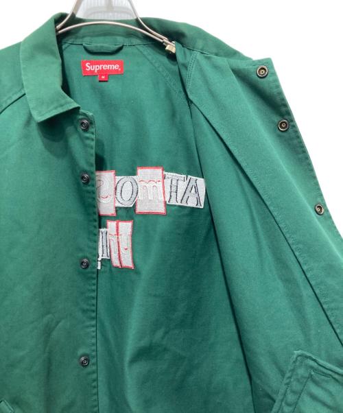 SUPREME（シュプリーム）Supreme (シュプリーム) ANTIHERO (アンタイヒーロー) スナップフロントツイルジャケット グリーン サイズ:Mの古着・服飾アイテム