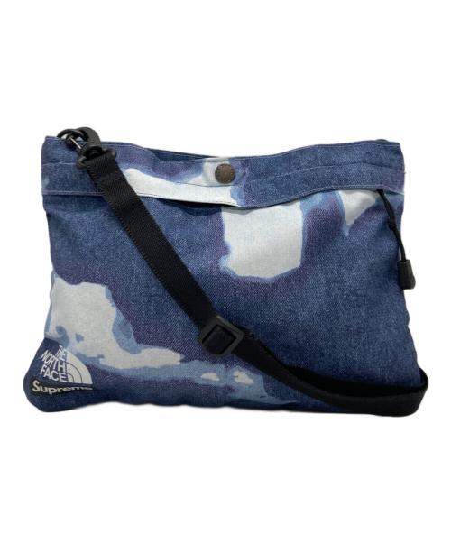 THE NORTH FACE（ザ ノース フェイス）THE NORTH FACE (ザ ノース フェイス) Supreme (シュプリーム) ブリーチデニムプリント ショルダーバッグ/サコッシュ ブルーの古着・服飾アイテム