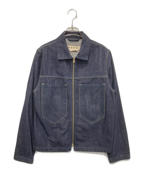 MARNI（マルニ）MARNI (マルニ) ウォッシュドデニムトラッカージャケット インディゴ サイズ:46の古着・服飾アイテム