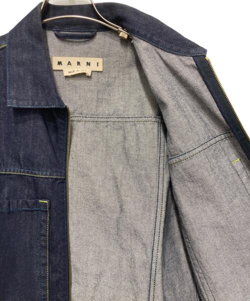 MARNI（マルニ）MARNI (マルニ) ウォッシュドデニムトラッカージャケット インディゴ サイズ:46の古着・服飾アイテム