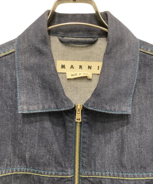 MARNI（マルニ）MARNI (マルニ) ウォッシュドデニムトラッカージャケット インディゴ サイズ:46の古着・服飾アイテム