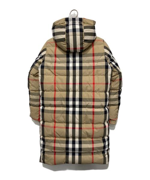 BURBERRY LONDON（バーバリーロンドン）BURBERRY LONDON (バーバリーロンドン) リバーシブル チェック パターン パファーコート ブラック サイズ:12Y(152cm)の古着・服飾アイテム