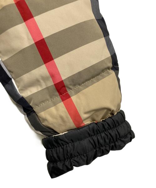 BURBERRY LONDON（バーバリーロンドン）BURBERRY LONDON (バーバリーロンドン) リバーシブル チェック パターン パファーコート ブラック サイズ:12Y(152cm)の古着・服飾アイテム