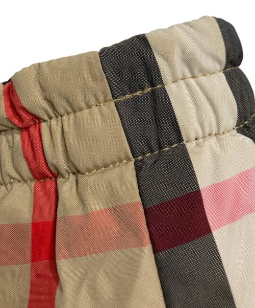 BURBERRY LONDON（バーバリーロンドン）BURBERRY LONDON (バーバリーロンドン) リバーシブル チェック パターン パファーコート ブラック サイズ:12Y(152cm)の古着・服飾アイテム