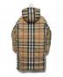 BURBERRY LONDON (バーバリーロンドン) リバーシブル チェック パターン パファーコート ブラック サイズ:12Y(152cm)：37000円