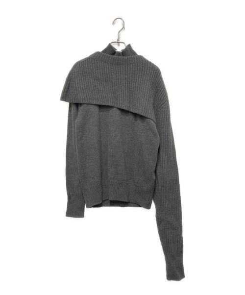 ESTNATION（エストネーション）ESTNATION (エストネーション) コンビネーションニット グレー サイズ:Fの古着・服飾アイテム