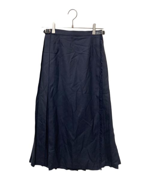 O'NEIL OF DUBLIN（オニールオブダブリン）O'NEIL OF DUBLIN (オニールオブダブリン) ラップスカート ネイビー サイズ:38の古着・服飾アイテム