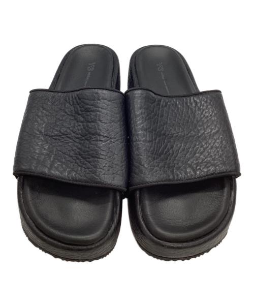 Y-3（ワイスリー）Y-3 (ワイスリー) 厚底スライドサンダル ブラック サイズ:UK9/US9 1/2の古着・服飾アイテム