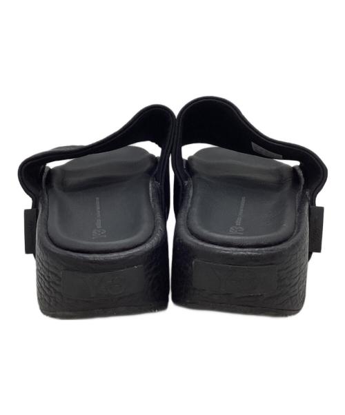 Y-3（ワイスリー）Y-3 (ワイスリー) 厚底スライドサンダル ブラック サイズ:UK9/US9 1/2の古着・服飾アイテム