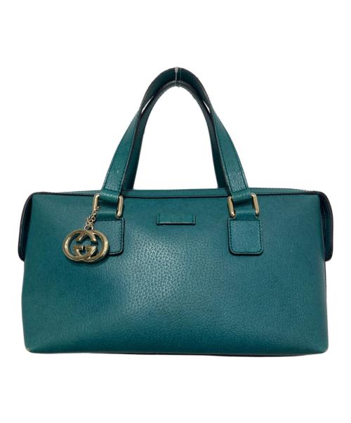 GUCCI（グッチ）GUCCI (グッチ) ハンドバッグ ターコイズブルーの古着・服飾アイテム