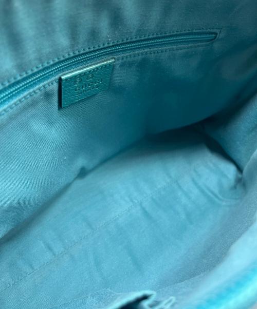 GUCCI（グッチ）GUCCI (グッチ) ハンドバッグ ターコイズブルーの古着・服飾アイテム