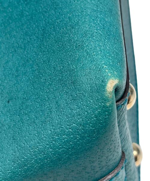 GUCCI（グッチ）GUCCI (グッチ) ハンドバッグ ターコイズブルーの古着・服飾アイテム