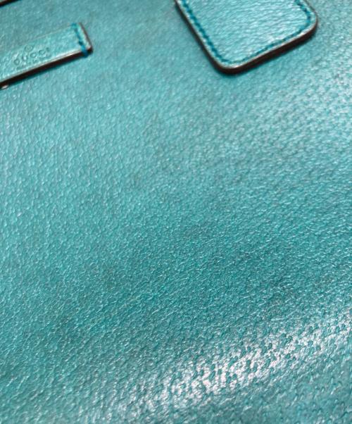 GUCCI（グッチ）GUCCI (グッチ) ハンドバッグ ターコイズブルーの古着・服飾アイテム