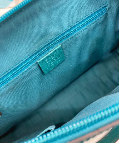 GUCCI（グッチ）GUCCI (グッチ) ハンドバッグ ターコイズブルーの古着・服飾アイテム