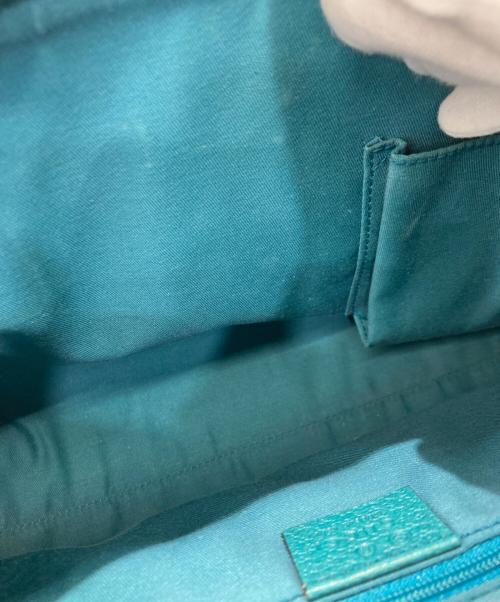 GUCCI（グッチ）GUCCI (グッチ) ハンドバッグ ターコイズブルーの古着・服飾アイテム