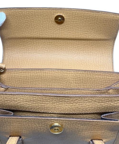 LOEWE（ロエベ）LOEWE (ロエベ) ロゴ型押しレザーバッグ キャメルの古着・服飾アイテム