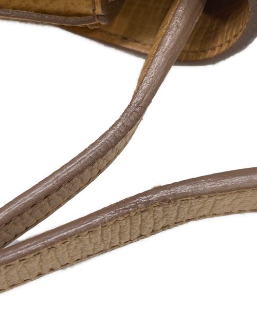 LOEWE（ロエベ）LOEWE (ロエベ) ロゴ型押しレザーバッグ キャメルの古着・服飾アイテム