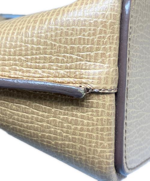 LOEWE（ロエベ）LOEWE (ロエベ) ロゴ型押しレザーバッグ キャメルの古着・服飾アイテム