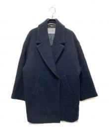 SLOBE IENA（スローブ イエナ）の古着「ダブルループビッグラペルショートコート」｜ブラック