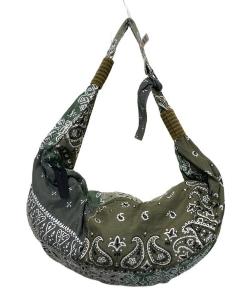 KAPITAL JOURNEY PRODUCT（キャピタル）KAPITAL JOURNEY PRODUCT (キャピタル) バンダナ ショルダーバッグ グリーンの古着・服飾アイテム