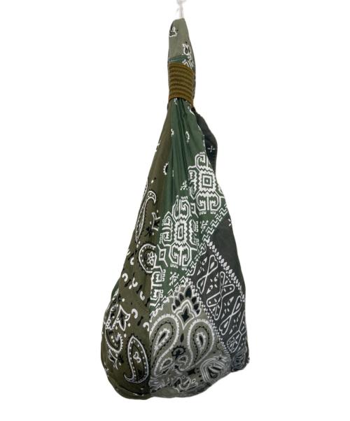 KAPITAL JOURNEY PRODUCT（キャピタル）KAPITAL JOURNEY PRODUCT (キャピタル) バンダナ ショルダーバッグ グリーンの古着・服飾アイテム