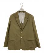 TOMORROW LANDトゥモローランド）の古着「ウールタイプライター シングル2Bメタルボタンジャケット」｜グリーン