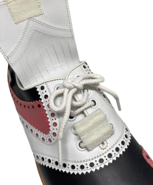 GUCCI（グッチ）GUCCI (グッチ) キルト付 ゴルフ シューズ ピンク サイズ:39の古着・服飾アイテム