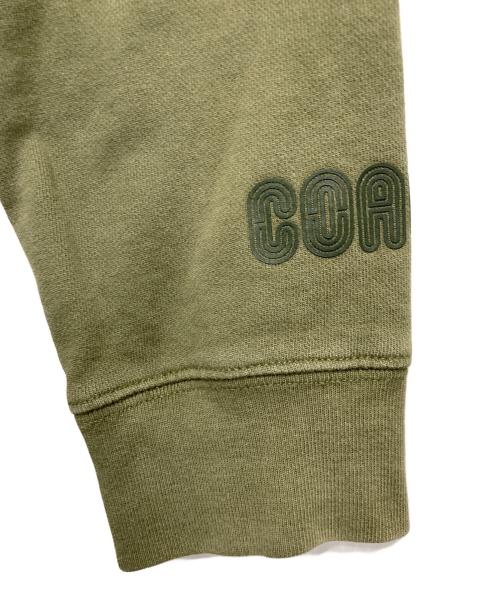 COACH（コーチ）COACH (コーチ) ロゴスウェットプルオーバーパーカー オリーブ サイズ:Ｓの古着・服飾アイテム