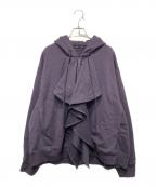 LAD MUSICIANラッドミュージシャン）の古着「フリルジップパーカー」｜パープル