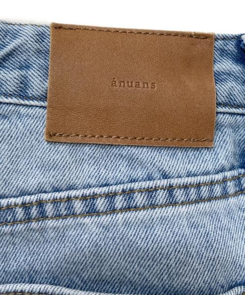 anuans（アニュアンス）anuans (アニュアンス) センターシームセミフレアデニム ブルー サイズ:2の古着・服飾アイテム
