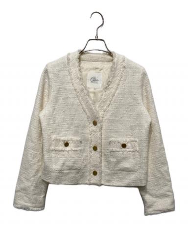 La boutique BonBon ファンシーツイードクロップドジャケット 中古・古着通販】La boutique BonBon (ラブティックボンボン
