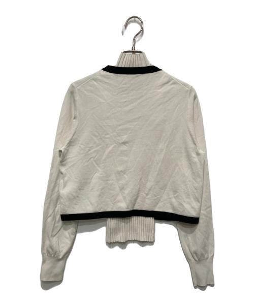 anuans（アニュアンス）anuans (アニュアンス) シルクブレンドベーシックニットカーディガン アイボリー サイズ:FREEの古着・服飾アイテム