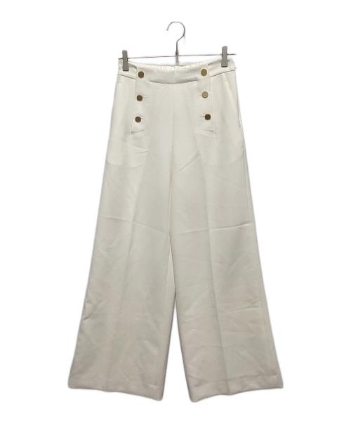 La boutique BonBon（ラブティックボンボン）La boutique BonBon (ラブティックボンボン) ダブルクロスマリンパンツ アイボリー サイズ:38の古着・服飾アイテム