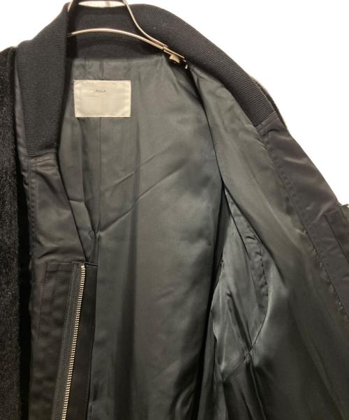 TOGA PULLA（トーガ プルラ）TOGA PULLA (トーガ プルラ) ファーブルゾンレイヤードコート ブラック サイズ:36の古着・服飾アイテム