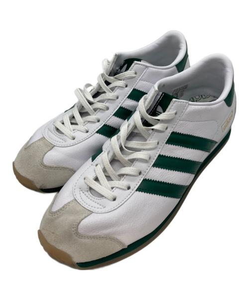 adidas（アディダス）adidas (アディダス) カントリージャパン / ローカットスニーカー ホワイト×グリーン サイズ:US8.5の古着・服飾アイテム
