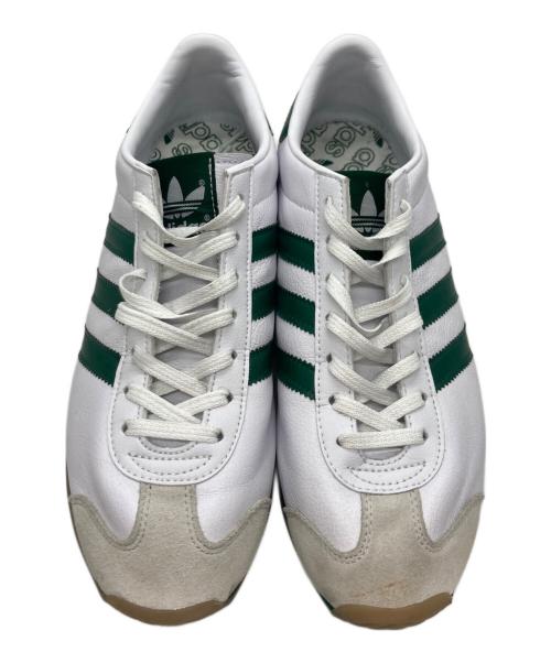 adidas（アディダス）adidas (アディダス) カントリージャパン / ローカットスニーカー ホワイト×グリーン サイズ:US8.5の古着・服飾アイテム