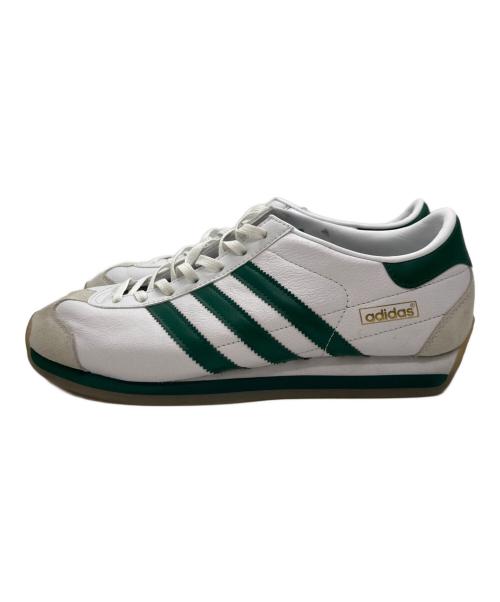 adidas（アディダス）adidas (アディダス) カントリージャパン / ローカットスニーカー ホワイト×グリーン サイズ:US8.5の古着・服飾アイテム