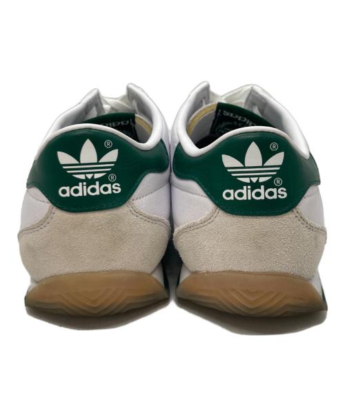 adidas（アディダス）adidas (アディダス) カントリージャパン / ローカットスニーカー ホワイト×グリーン サイズ:US8.5の古着・服飾アイテム