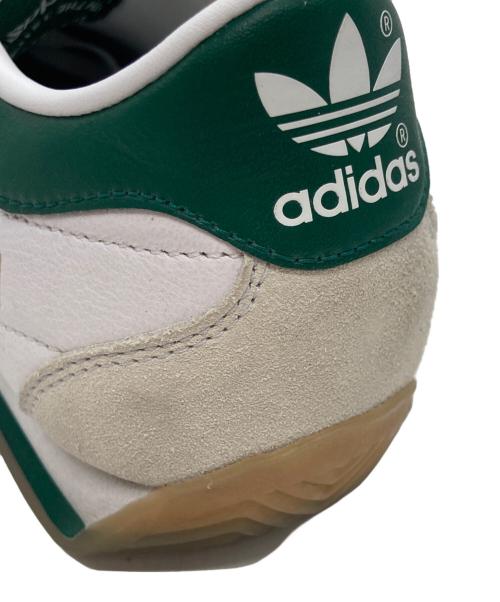 adidas（アディダス）adidas (アディダス) カントリージャパン / ローカットスニーカー ホワイト×グリーン サイズ:US8.5の古着・服飾アイテム