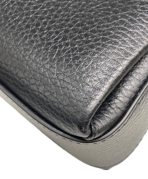 GUCCI（グッチ）GUCCI (グッチ) インターロッキングG チェーンショルダーバッグ ブラックの古着・服飾アイテム