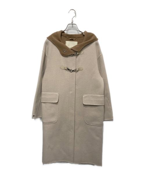 THE CLASSE DoCLASSE（ザクラス ドゥクラッセ）THE CLASSE DoCLASSE (ザクラス ドゥクラッセ) カシミヤ混ダッフルコート アイボリー サイズ:7の古着・服飾アイテム