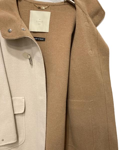 THE CLASSE DoCLASSE（ザクラス ドゥクラッセ）THE CLASSE DoCLASSE (ザクラス ドゥクラッセ) カシミヤ混ダッフルコート アイボリー サイズ:7の古着・服飾アイテム