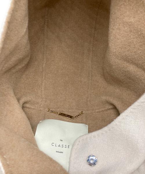 THE CLASSE DoCLASSE（ザクラス ドゥクラッセ）THE CLASSE DoCLASSE (ザクラス ドゥクラッセ) カシミヤ混ダッフルコート アイボリー サイズ:7の古着・服飾アイテム