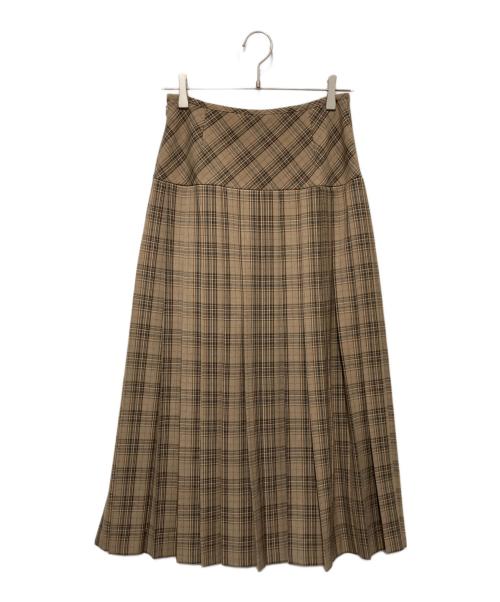 Lily Brown（リリーブラウン）Lily Brown (リリーブラウン) ベルテッドプリーツスカショーパン ブラウン サイズ:1の古着・服飾アイテム