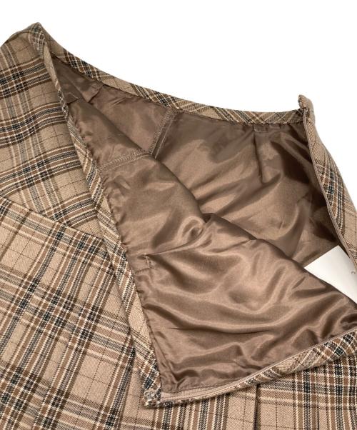 Lily Brown（リリーブラウン）Lily Brown (リリーブラウン) ベルテッドプリーツスカショーパン ブラウン サイズ:1の古着・服飾アイテム