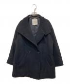 journal standard L'essageジャーナルスタンダード レサージュ）の古着「MANTECOトップビーバースタンドショートコート」｜ブラック