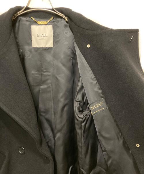 journal standard L'essage（ジャーナルスタンダード レサージュ）journal standard L'essage (ジャーナルスタンダード レサージュ) MANTECOトップビーバースタンドショートコート ブラック サイズ:FREEの古着・服飾アイテム